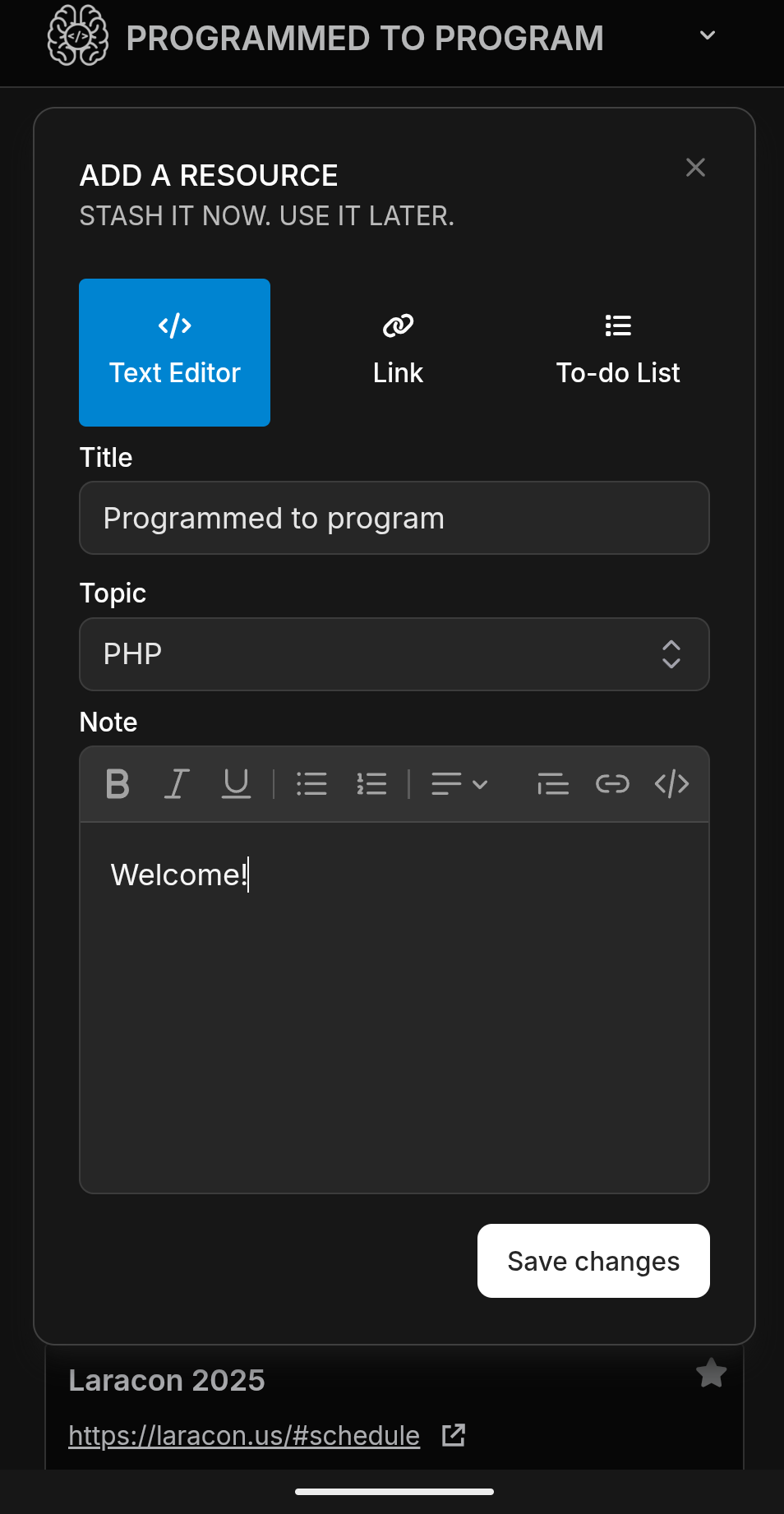 Programmed to Program